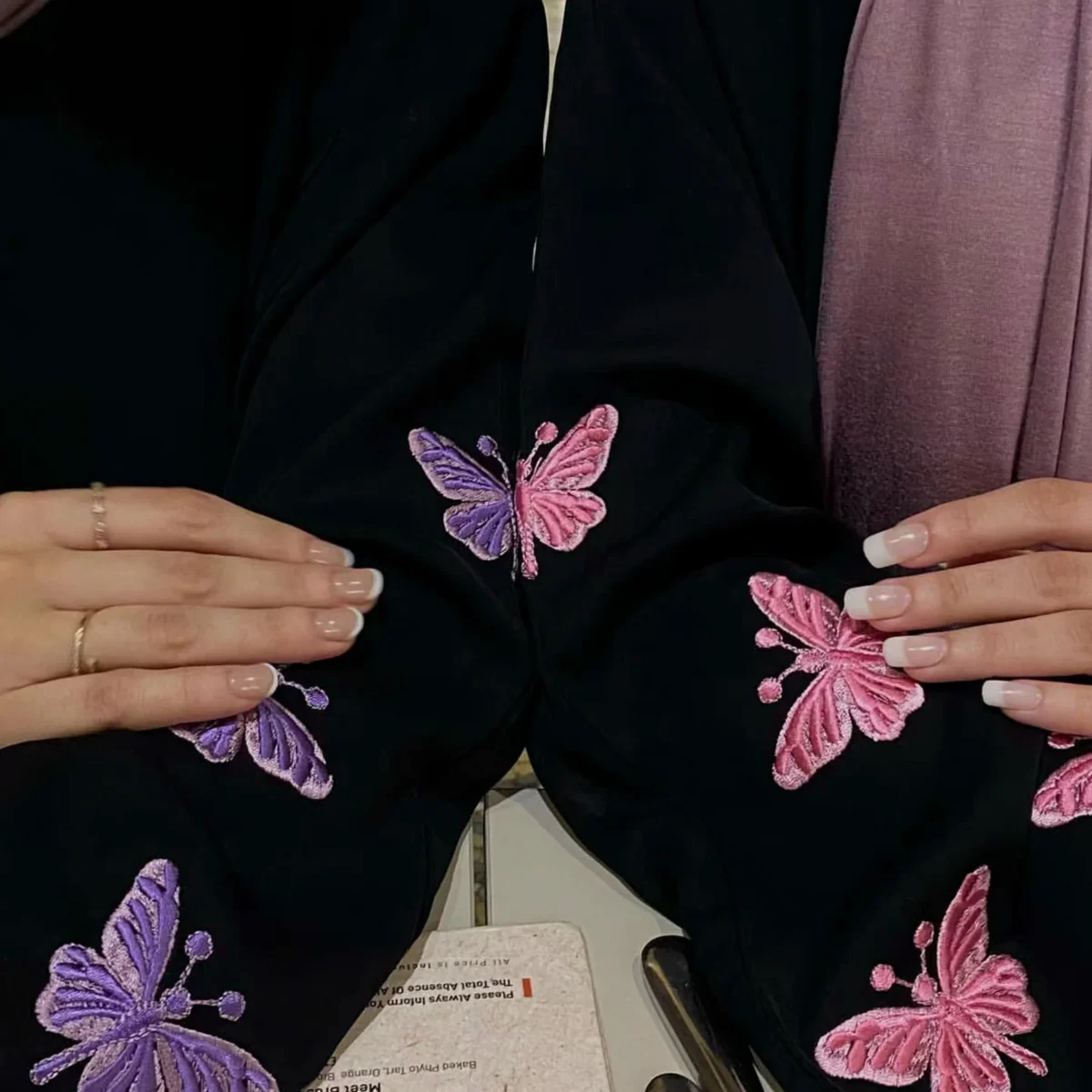 ⁦Open Abaya Women Muslim Dress 2026 Eid Mubarak Ramadan Jilbab Kebaya Embroidery Abayas Islam Clothing Kaftan Robe Hijab Dresses⁩ - الصورة ⁦4⁩