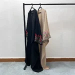 ⁦EID Modest Islamic Clothing Embroidery Fashion Floral Abaya Girl Kimono Muslim Women Open Dubai Abaya⁩ - الصورة ⁦5⁩