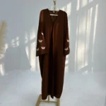 ⁦Open Abaya Women Muslim Dress 2026 Eid Mubarak Ramadan Jilbab Kebaya Embroidery Abayas Islam Clothing Kaftan Robe Hijab Dresses⁩ - الصورة ⁦6⁩
