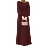 Abayas Dress for Women Modest Dubai Long Dresses Jalabiya Islam Vestidos Saudi Arab Maxi Robe Eid Muslim Ramadan Morocco Kaftan - Image 3